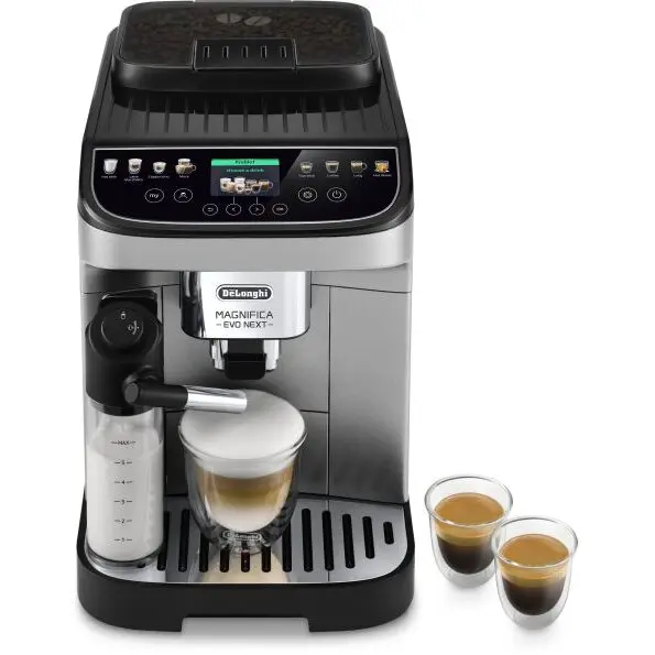 Delonghi Espressor automat De’Longhi Magnifica Evo Next ECAM 310.80.SB, Tehnologie LatteCrema, 1,9l, 15 bar, 1450W, argintiu-negru