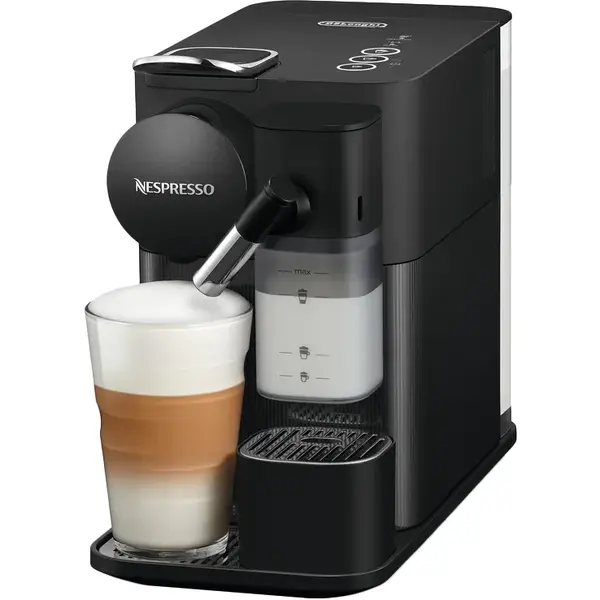 Delonghi Espressor cu capsule Nespresso Lattissima One Evolution EN510.B, 19 bari, 1450W, 1L, negru + 14 capsule cadou