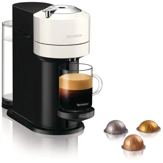 Delonghi Espressor cu capsule Nespresso Vertuo Next ENV120.W, 1500W, alb-negru