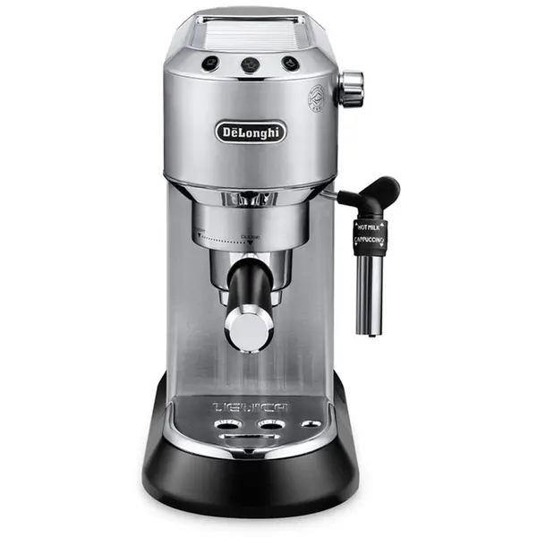 Delonghi Espressor manual DeLonghi Dedica Style EC 685, 1300 W, 15 Bar, 1.1 l, Slim, Argintiu