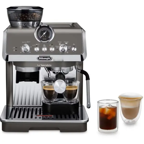 Delonghi Espressor manual La Specialista Arte Evo EC9255.T, 1,7l, 15 bar, 1550 W, extractie la rece, argintiu inchis