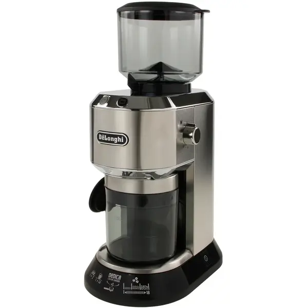 Delonghi Rasnita electrica de cafea De'Longhi Dedica KG 520M, 150 W, 350 g, Argintiu / Negru