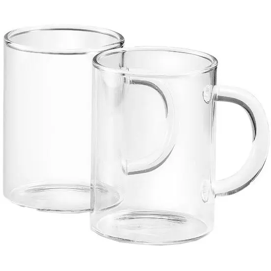 Delonghi Set 2 cani din sticla borosilicata Delonghi DLSC320, incolor