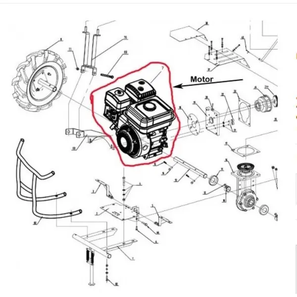 Demaror pornire Pocket Bike, mini ATV (aluminiu) model 2