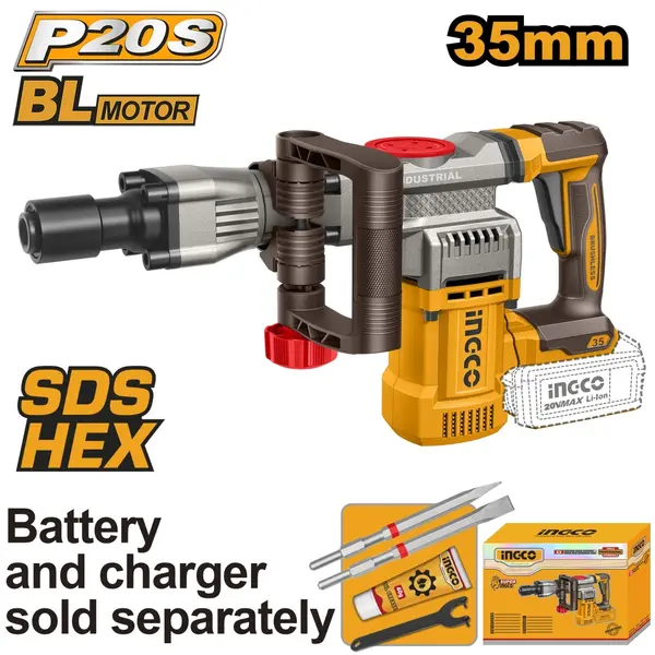 Demolator 20V SDS HEX INGCO CDBLI20358