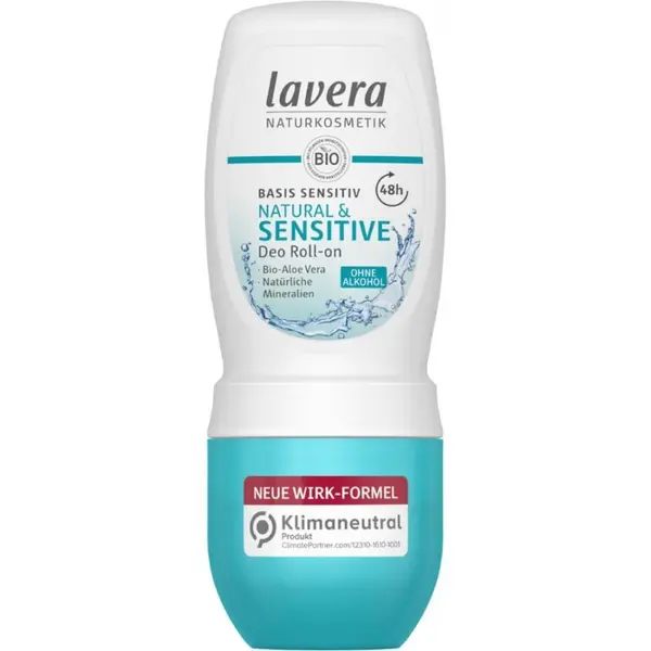 Deo Roll-On Natural si Sensitiv cu aloe vera bio - 50 ml
