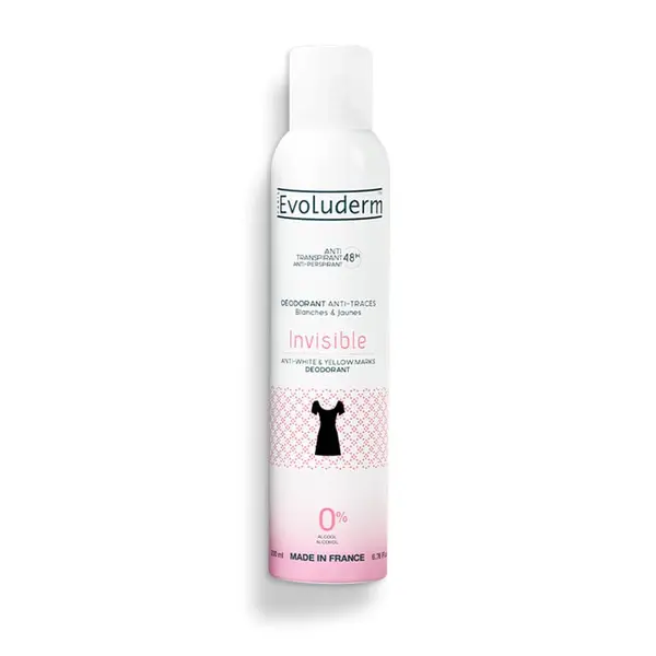 Deodorant antiperspirant 48h Invisible, 200ml, Evoluderm
