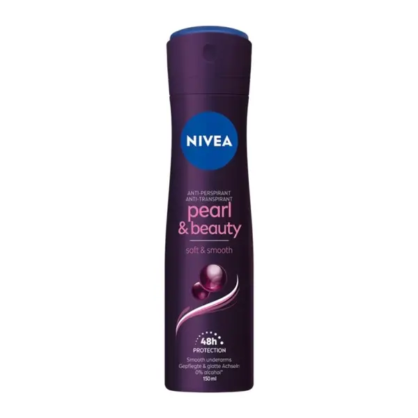 Deodorant Antiperspirant Spray Nivea Pearl Beauty Soft Smooth, pentru Femei, 150 ml