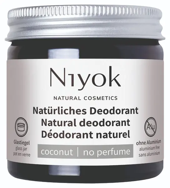 Deodorant crema 100% natural fara parfum, 40ml, Niyok