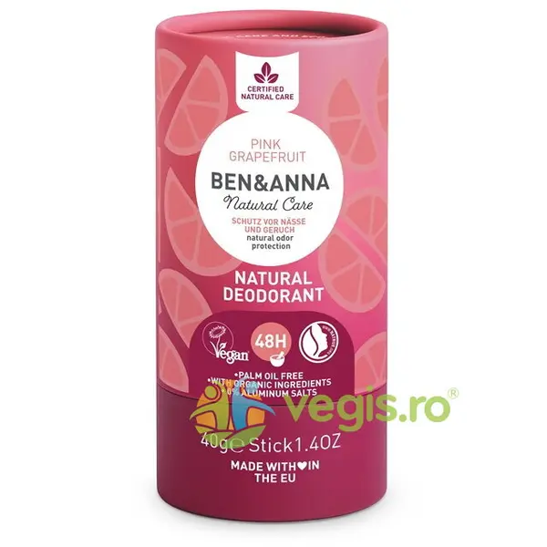Deodorant Natural Stick Pink Grapefruit 40g