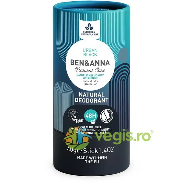 Deodorant Natural Urban Black 40g