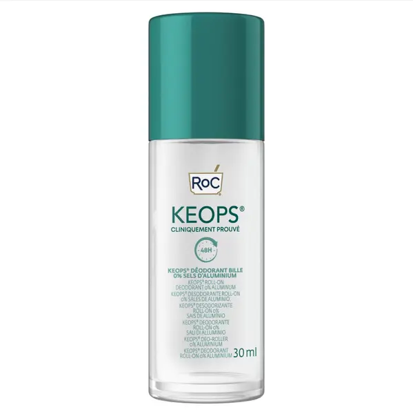 Deodorant roll-on 0% Aluminiu Keops, 30ml, RoC