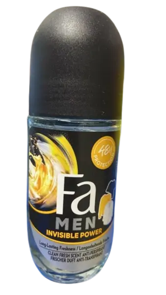 Deodorant roll-on anti-perspirant pentru barbati Invisible Power, 50ml, Fa