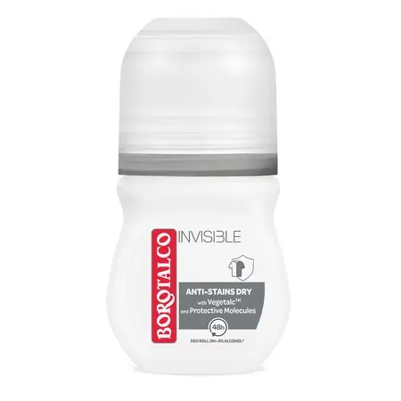 Deodorant Roll-On Invisible, 50 ml, Borotalco