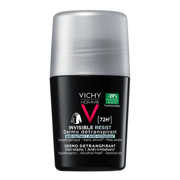 Deodorant roll-on Invisible Resist 72H Homme, 50 ml, Vichy