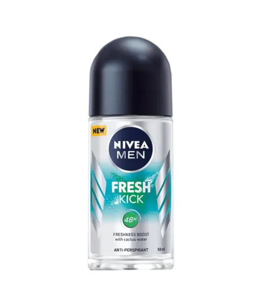 Deodorant roll-on pentru barbati Fresh Kick, 50ml, Nivea