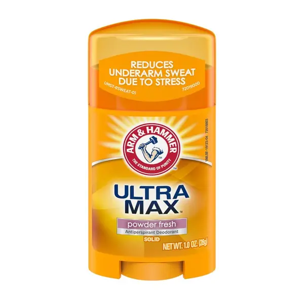 Deodorant solid, Arm & Hammer, Ultra Max Unscented, Antiperspirant, Fără miros, Control transpirație, 28 g