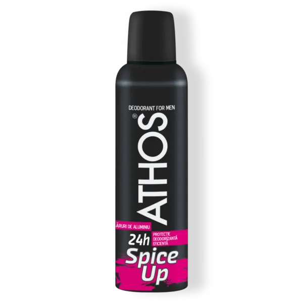 Deodorant Spray Athos Spice Up 24h Note Lemnoase Condimentate, 150 Ml