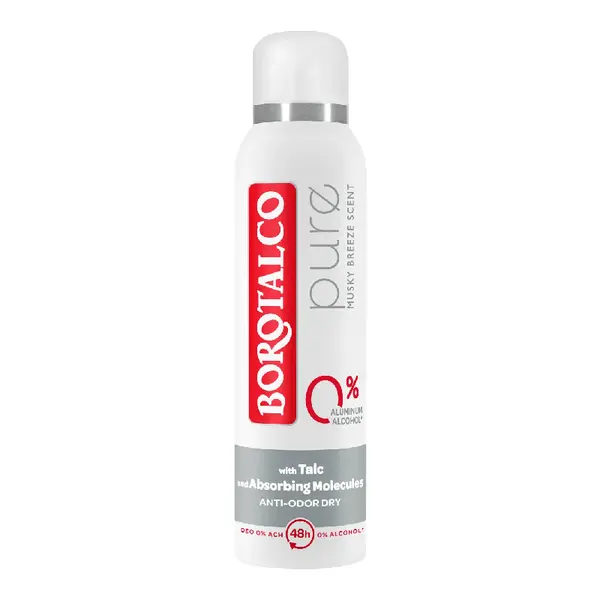 Deodorant spray Pure Musk, 150ml, Borotalco