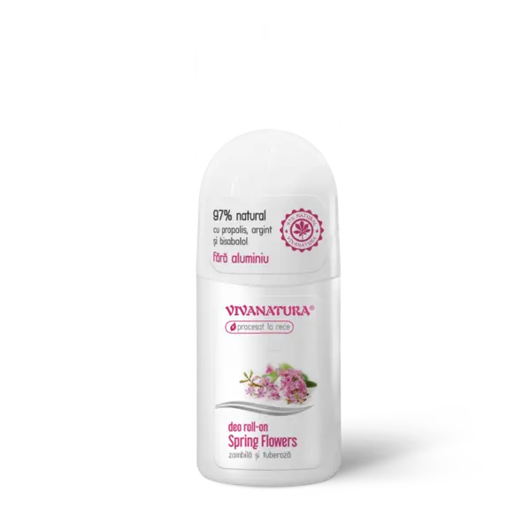 Deodorant Spring Flowers zambila si tuberoza, 50ml, VivaNatura