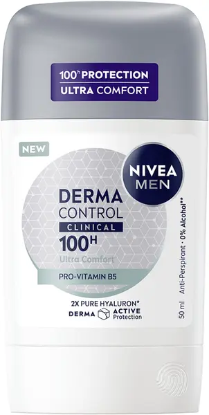 Deodorant stick Nivea Men - Derma Control Clinical Ultra Comfort, 50 ml