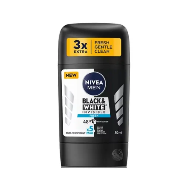 Deodorant Stick pentru Barbati, Nivea Black&White Fresh, 50 ml