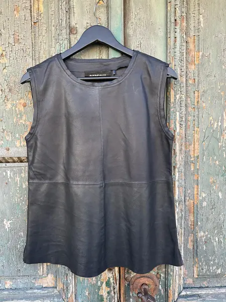 DEPECHE - Top Piele Negru One - 38 EU