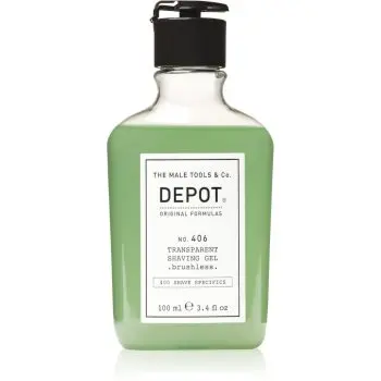 DEPOT 400 SHAVE SPECIFICS NO. 406 TRANSPARENT SHAVING GEL .brushless. gel pentru bărbierit
