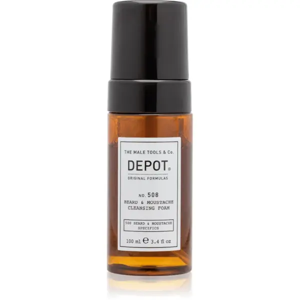 DEPOT 500 BEARD & MOUSTACHE SPECIFICS NO. 508 BEARD & MOUSTACHE CLEANSING FOAM spuma de curatat pentru barbă 100 ml