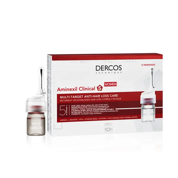 Dercos Aminexil Tratament impotriva caderii parului-femei, 21fiole, Vichy