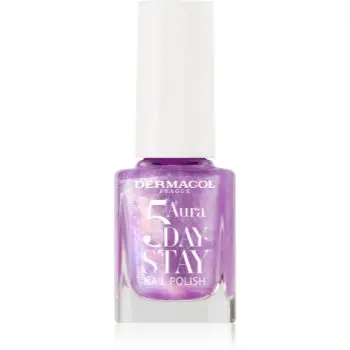 Dermacol 5 Day Stay Aura lac de unghii cu rezistenta indelungata stralucire de perla