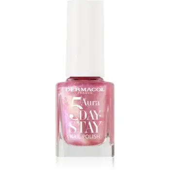 Dermacol 5 Day Stay Aura lac de unghii cu rezistenta indelungata stralucire de perla