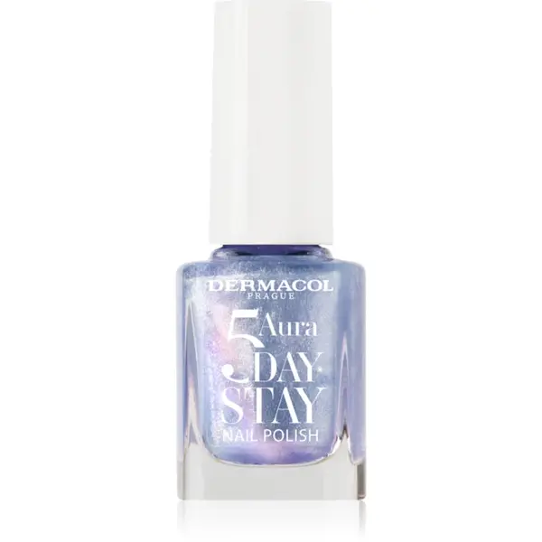 Dermacol 5 Day Stay Aura lac de unghii cu rezistenta indelungata stralucire de perla culoare 71 Ocean Mist 11 ml