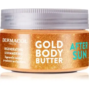 Dermacol After Sun cremă de corp regeneratoare cu particule stralucitoare