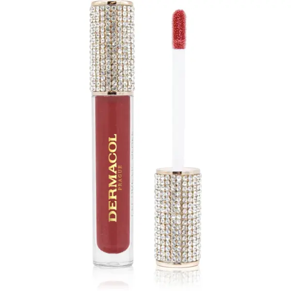 Dermacol Diamond Edition Peptide Lip Glaze luciu de buze de ingrijire cu peptide culoare 05 Hot Affair 2.5 ml