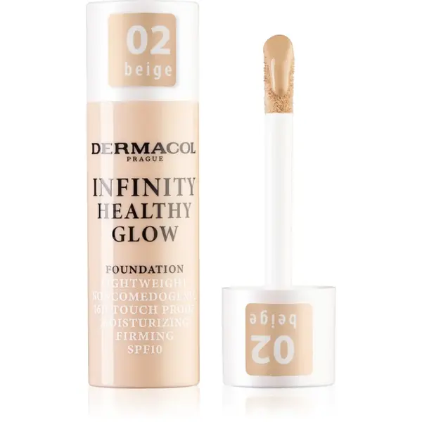 Dermacol Infinity Healthy Glow fond de ten lichid SPF 10 culoare 02 Beige 20 g