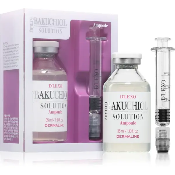 Dermaline D'LEXO Bakuchiol Firming Solution Ampoule ser cu efect de lifting 35 ml