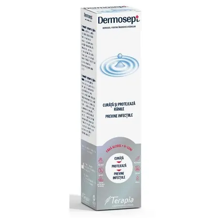 Dermosept Hydrogel Spray pentru Îngrijirea Rănilor, 150 ml