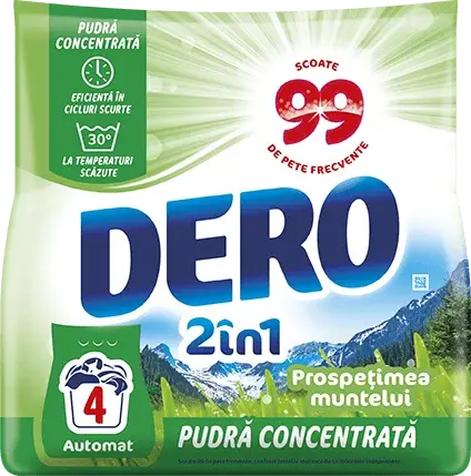 Dero Detergent automat, 300 g, 4 spalari, 2in1 Prospetimea muntelui