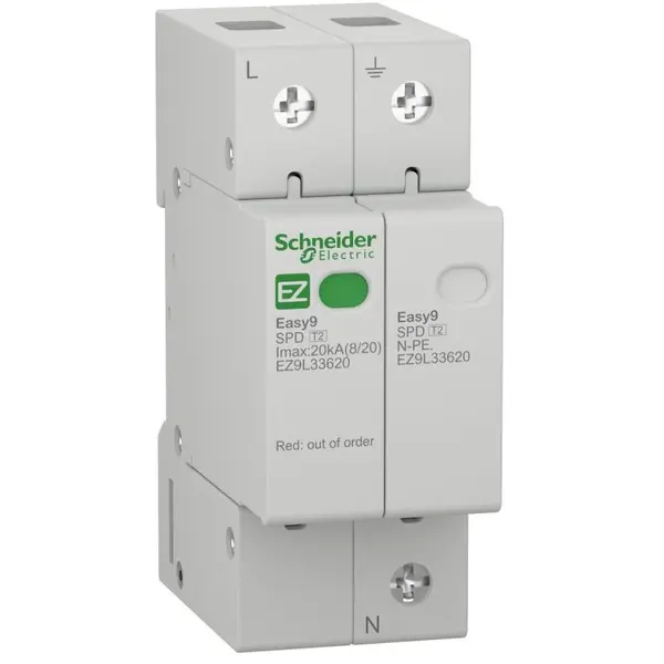 Descarcator 1P+N 20 kA Easy9 Schneider EZ9L33620