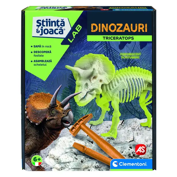 Descopera Dinozaurul TRICERATOPS