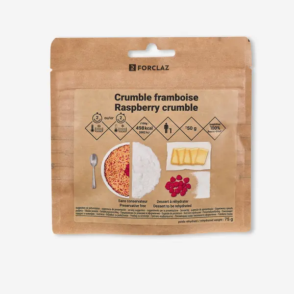 Desert Liofilizat Crumble cu zmeură 50 g