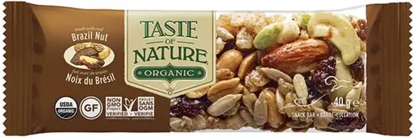 Desert organic cu nuci braziliene, 40 g, Taste of Nature