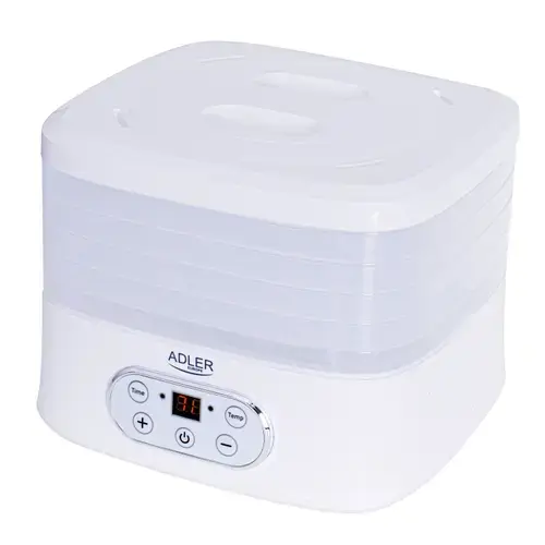 Deshidrator de alimente Adler AD 6658, 550 w, 5 tavi (Alb)