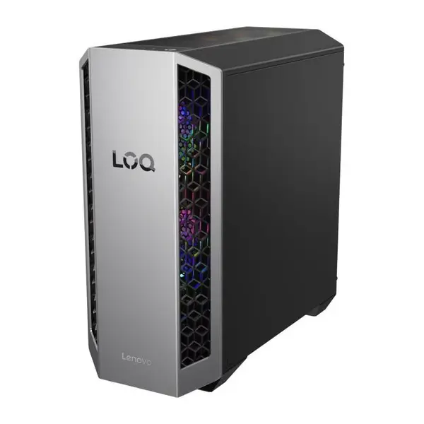 Desktop PC Gaming Lenovo LOQ Tower 26ADR10 91DF007NRM, AMD Ryzen 7 8745HX, 16 GB RAM DDR5, 1 TB SSD, GeForce RTX, Fara Sistem de operare, Negru