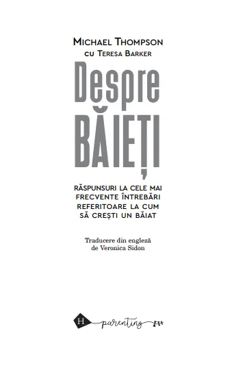 Despre baieti | Michael Thompson