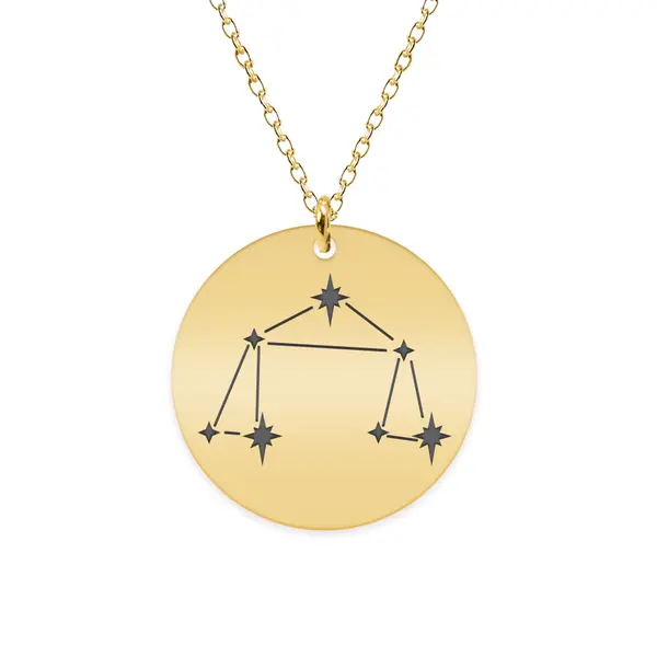 Destiny - Colier argint 925 placat cu aur galben 24K personalizat cu constelatii