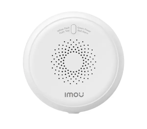 Detector de gaz, Wireless, Zigbee, 12VDC, alarma sonora si luminoasa, notificari aplicatie, carcasa ignifuga, IMOU IOT-ZGA1-EU