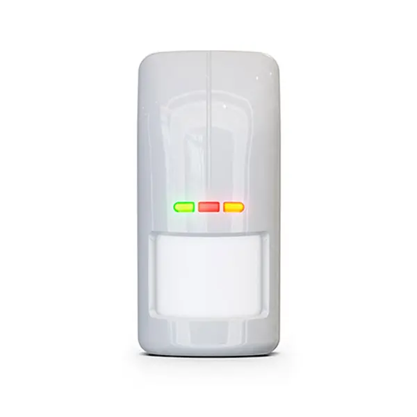 Detector de miscare exterior digital dual PIR si MW Satel OPAL PLUS GY SET, 15 m, 100 grade, senzor crepuscular, antimasking, creep zone, pet immunity 20 kg, gri, suport inclus