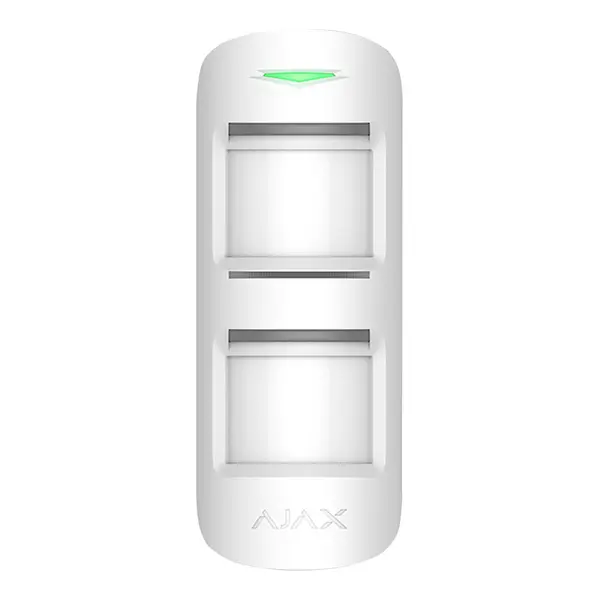 Detector de miscare wireless exterior PIR Ajax MotionProtect Outdoor WH, 15 m, 90 grade, pet immunity, antimasking, 868 MHz, RF 1700 m